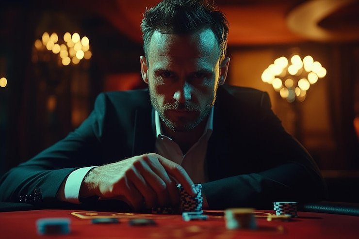 Blackjack hand scoring and decision flowchart